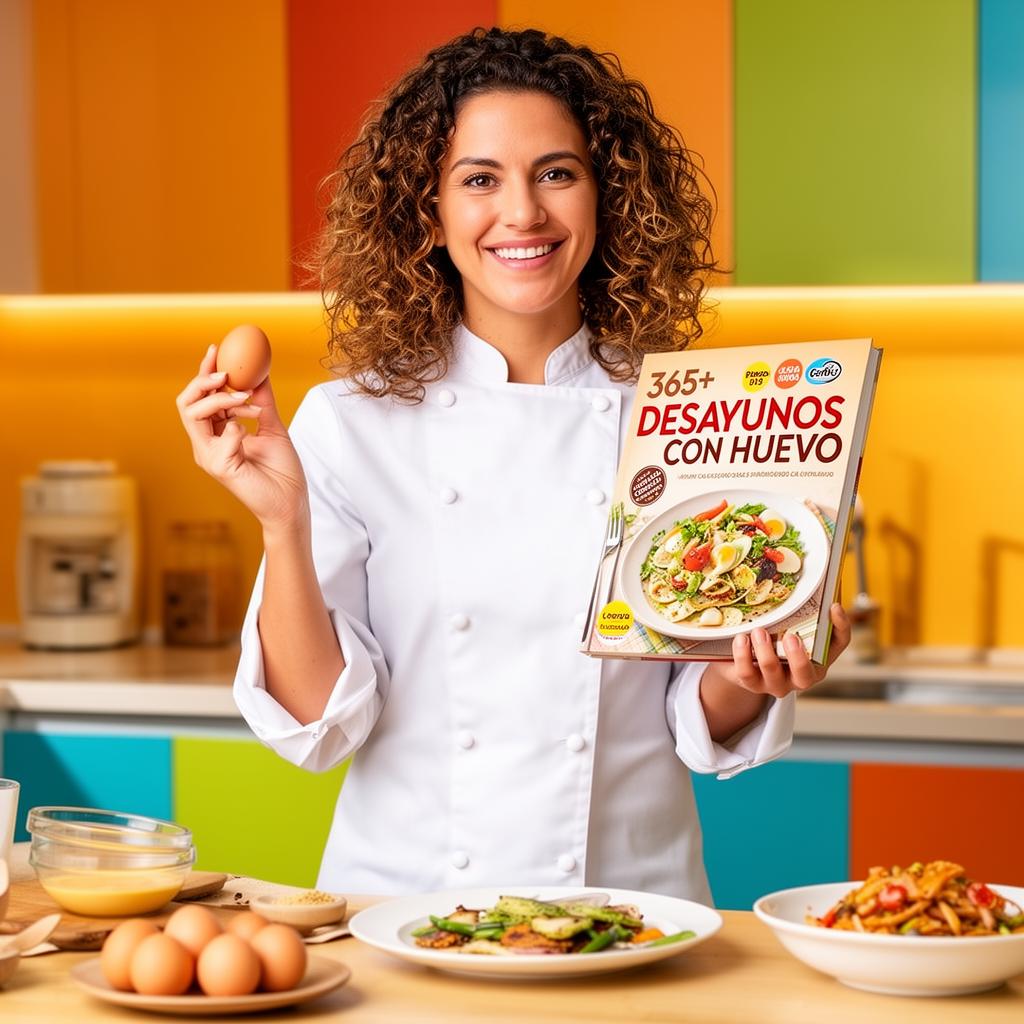 Chef presentando el recetario